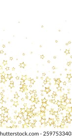 Christmas stars vector overlay. Magic stars luxury sparkling confetti. Christmas spirit. Festive stars vector illustration on white background.