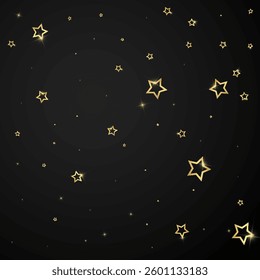 Christmas stars vector overlay.  Magic stars luxury sparkling confetti. Christmas spirit. Festive stars vector illustration on black background.
