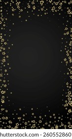 Christmas stars vector overlay.  Magic stars luxury sparkling confetti. Christmas spirit. Festive stars vector illustration on black background.