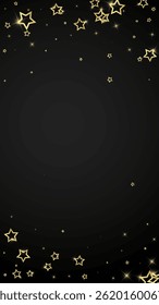 Christmas stars vector overlay.  Magic stars luxury sparkling confetti. Christmas spirit. Festive stars vector illustration on black background.