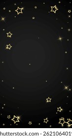 Christmas stars vector overlay.  Magic stars luxury sparkling confetti. Christmas spirit. Festive stars vector illustration on black background.