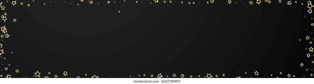 Superposición de Vector de estrellas de Navidad.  Las estrellas mágicas son confeti espumoso de lujo. Navidades espíritu. Ilustración vectorial de estrellas festivas sobre fondo negro.