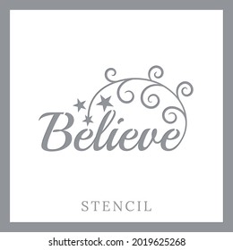 Christmas Stencil. Template for Christmas cards, invitations. Suitable for laser cutting or plotter cutting. 