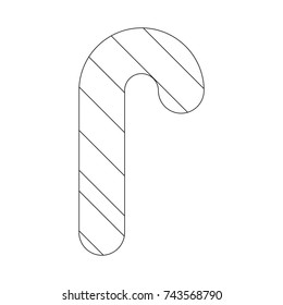 christmas stick icon 
