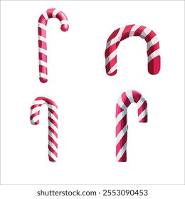 A Christmas stick often referred to as a candy cane is a sweet, striped, cane-shaped confection traditionally colored red and white. It symbolizes joy and the shepherd's crook, representing.