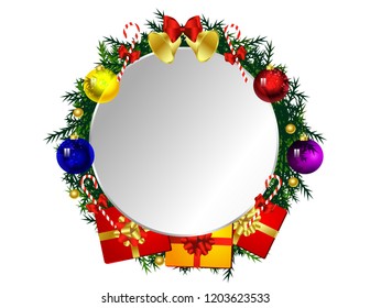 Christmas sticker empty