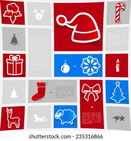 Christmas sticker infographic