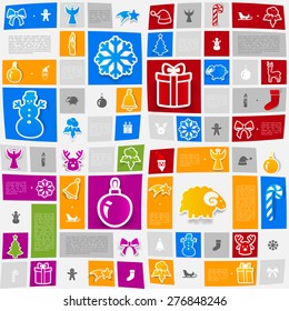 Christmas sticker infographic