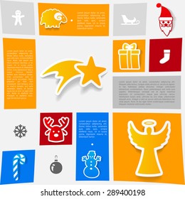 Christmas sticker infographic