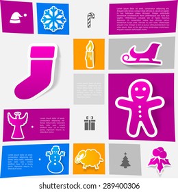 Christmas sticker infographic