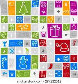 Christmas sticker infographic