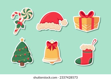 Christmas Sticker Set Collection Design