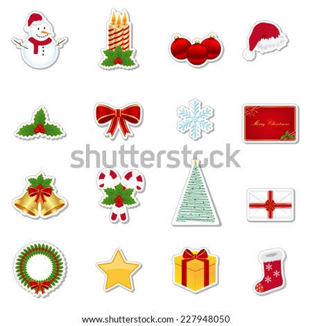 Christmas stickers