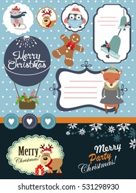 Christmas stickies and labels