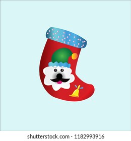 Christmas stocking background.