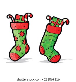 christmas stocking cartoon