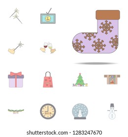 Christmas Stocking colored icon. Christmas holiday icons universal set for web and mobile