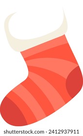Christmas Stocking Decoration Vector Illustration