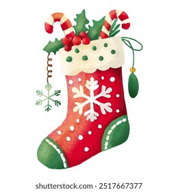 Natal Stocking com alegria festiva