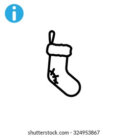 Christmas stocking icon