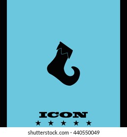Christmas stocking icon.