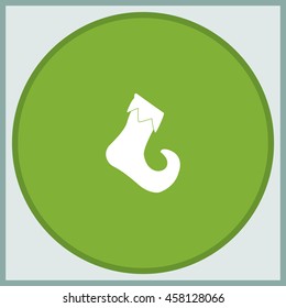 Christmas stocking icon.
