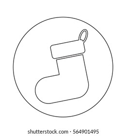 Christmas stocking icon