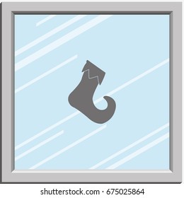 Christmas stocking icon.