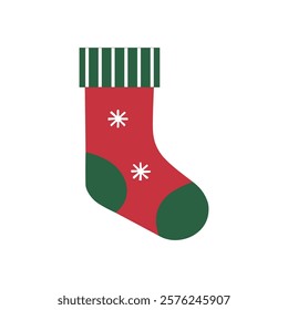 Christmas stocking. stocking icon. stocking clip art