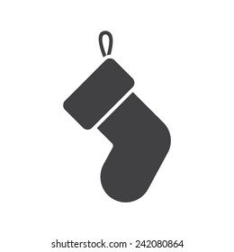 Christmas Stocking Icon (flat Design)