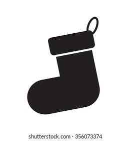 Christmas stocking icon Illustration design