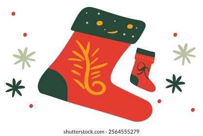 Christmas Stocking Legs with star