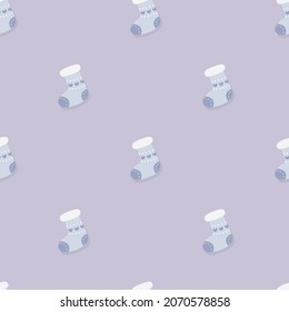 Christmas Stocking Seamless Pattern - Great for Christmas and Winter Projects, Wrapping Paper, Backgrounds, Wallpapers.
