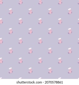 Christmas Stocking Seamless Pattern - Great for Christmas and Winter Projects, Wrapping Paper, Backgrounds, Wallpapers.