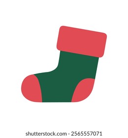 Christmas stocking. Christmas sock illustration