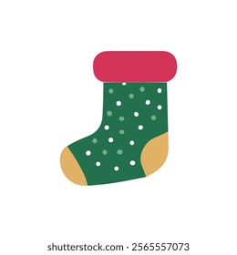 Christmas stocking. Christmas sock illustration