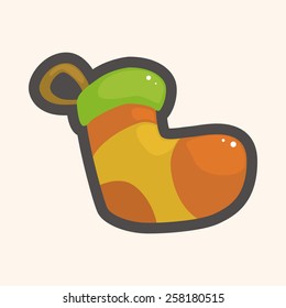 Christmas stocking theme elements