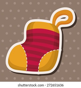 Christmas stocking theme elements