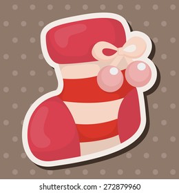 Christmas stocking theme elements