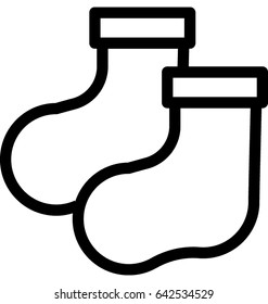 Christmas Stocking Vector Icon 