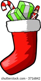 Christmas Stocking Vector Illustration