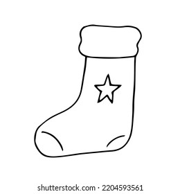 Weihnachtsbesatz, Vektorgrafik, handgezeichnete Doodle