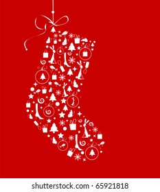 Christmas stocking for your design