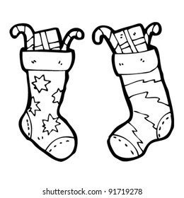 christmas stockings cartoon