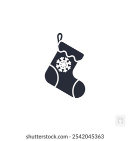 Christmas Stockings icon. Christmas Stockings Symbol sign for mobile concept and web design. Vector icon, Logo illustration, Vector graphics