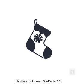 Christmas Stockings icon. Christmas Stockings Symbol sign for mobile concept and web design. Vector icon, Logo illustration, Vector graphics