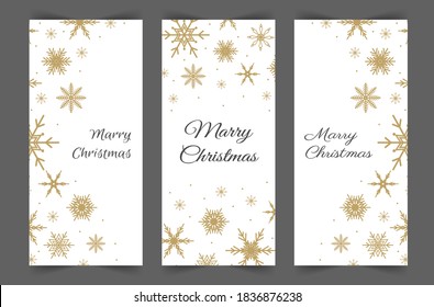 Christmas stories template. Social media vertical backgrounds. New Year design in cute scandinavian style. Christmas design for posts.