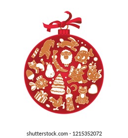 Christmas story. Christmas tale. Christmas toy. Ginger biscuit. Holiday gift.
