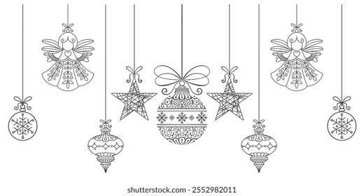 christmas strar lantern vector illustration, christmas background, poster, banner, flyer, card element design