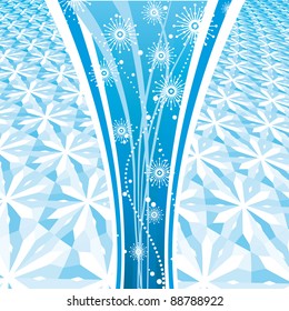 Weihnachtsstrahl, blauer Hintergrund